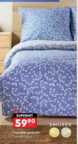Biedronka Komplet pościeli Smukee oferta