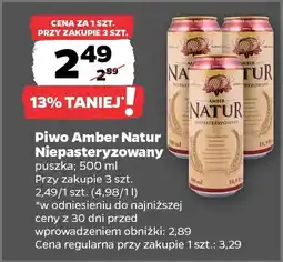 Netto Piwo Amber Natur Niepasteryzowany oferta