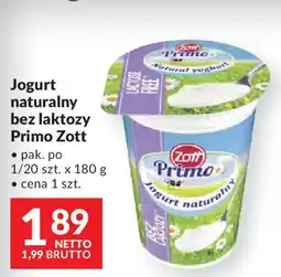 Makro Jogurt naturalny bez laktozy Primo Zott oferta