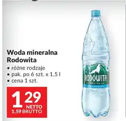 Makro Woda mineralna Rodowita oferta