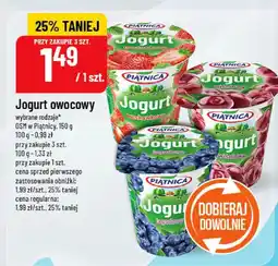 Polomarket Jogurt owocowy, wybrane rodzaje Piątnica oferta