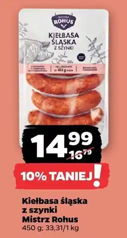 Netto Kiełbasa śląska z szynki Mistrz Rohus oferta