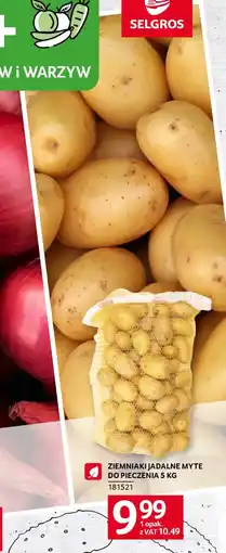 Selgros Ziemniaki jadalne myte do pieczenia oferta