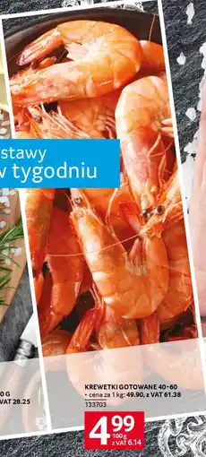 Selgros Krewetki gotowane 40-60 oferta