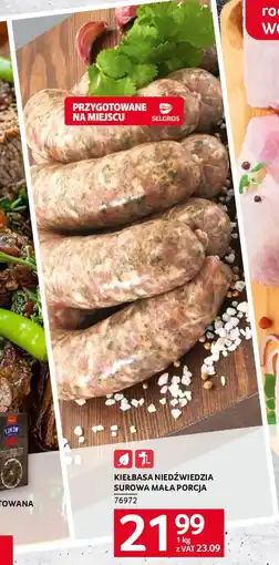 Selgros Kiełbasa niedźwiedzia surowa mała porcja oferta