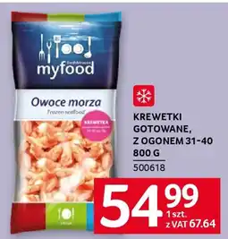 Selgros Krewetki gotowane, z ogonem 31-40 oferta
