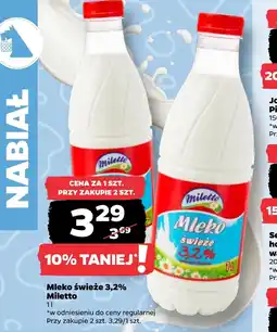 Netto Mleko Miletto oferta