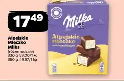 Netto Mleczko alpejskie Alpejskie Mleczko oferta