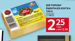 Selgros Ser topiony ementaler kostka oferta