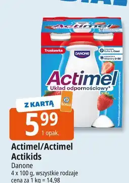 E.Leclerc Jogurt kids truskawka i banan Danone Actimel oferta