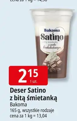 E.Leclerc Deser czekoladowy z bitą śmietaną Bakoma Satino oferta