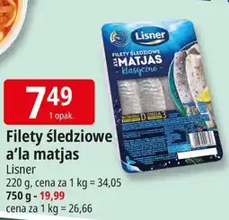 E.Leclerc Filety śledziowe a'la matjas klasyczne Lisner oferta