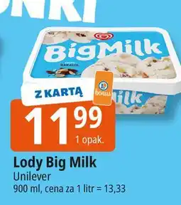 E.Leclerc Lody bakalia Algida Big Milk oferta