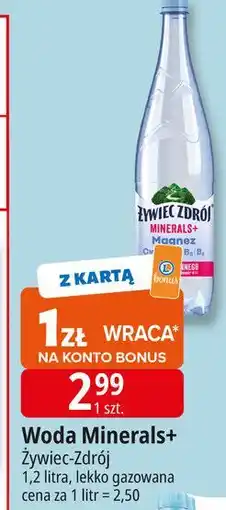 E.Leclerc Woda lekko gazowana Żywiec Zdrój Minerals+ oferta