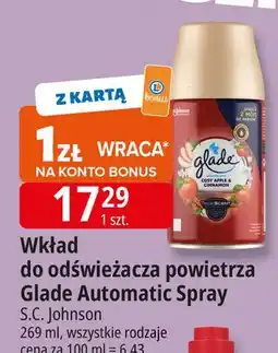 E.Leclerc Zapas pieczone jabłko z cynamonem Glade By Brise Automatic Spray oferta