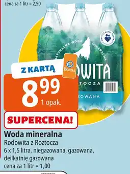 E.Leclerc Woda delikatnie gazowana Rodowita Z Roztocza oferta
