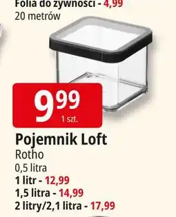 E.Leclerc Pojemnik kwadratowy loft 2 l Rotho oferta