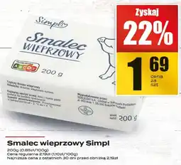 Supeco Smalec wieprzowy Simpl oferta