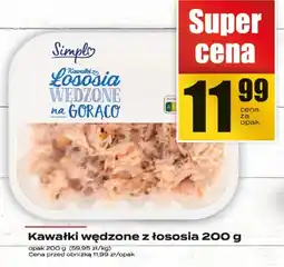 Supeco Kawałki wędzone z łososia 200g Simplý oferta