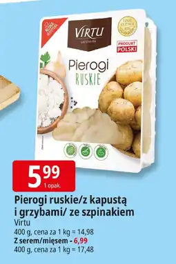 E.Leclerc Pierogi ruskie/z kapustą i grzybami/ze szpinakiem Virtu oferta