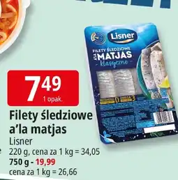 E.Leclerc Filety śledziowe a'la matjas Lisner oferta