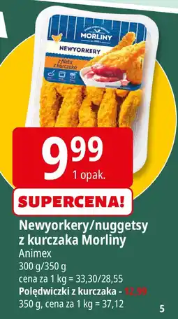 E.Leclerc Newyorkery/nuggetsy z kurczaka Morliny Animex oferta