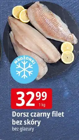 E.Leclerc Dorsz czarny filet bez skóry bez glazury Leclerc oferta