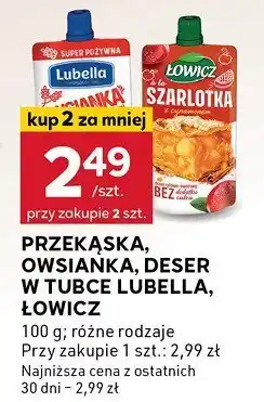 Stokrotka Przekąska, owsianka, deser w tubce Lubella, Łowicz LUBELLA/ŁOWICZ oferta