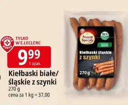 E.Leclerc Kiełbaski białe/śląskie z szynki Leclerc oferta