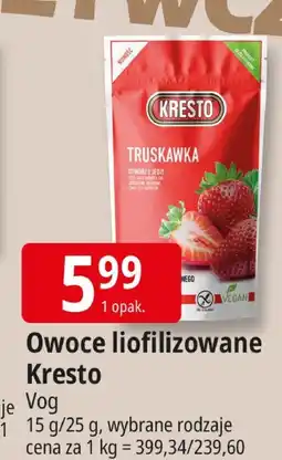 E.Leclerc Owoce liofilizowane Kresto oferta