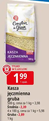 E.Leclerc Kasza jęczmienna gruba Leclerc oferta