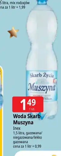 E.Leclerc Woda niegazowana Muszyna Skarb Życia oferta