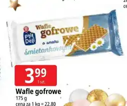 E.Leclerc Wafle gofrowe o smaku śmietankowym Wiodąca Marka P'tit Deli oferta