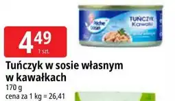 E.Leclerc Tuńczyk w kawałkach sosie własnym Wiodąca Marka Peche Ocean oferta