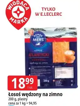 E.Leclerc Łosoś atlantycki wędzony Wiodąca Marka Ronde Des Mers oferta