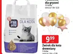 E.Leclerc Żwirek drewniany dla kotów Wiodąca Marka P'tit Ami oferta
