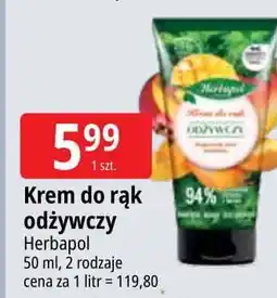 E.Leclerc Krem do rąk odżywczy marchewka-mango Herbapol Polana oferta