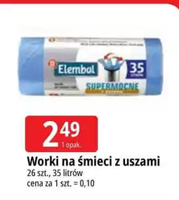 E.Leclerc Worki na śmieci supermocne z uszami 35 l Wiodąca Marka Elembal oferta