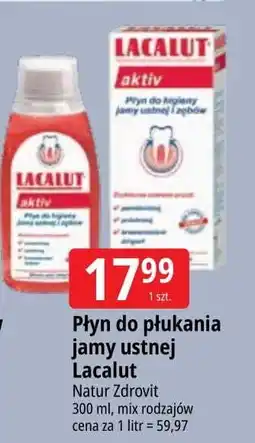 E.Leclerc Płyn do higieny jamy ustnej Lacalut Aktiv oferta