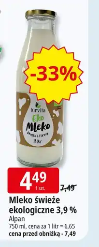 E.Leclerc Mleko 3.9 % Turvita oferta