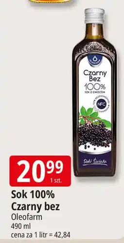 E.Leclerc Sok z czarnego bzu 100% Oleofarm oferta