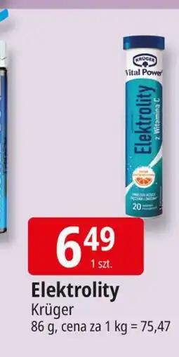 E.Leclerc Tabletki elektrolity z witaminą c Kruger Vital Power oferta