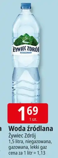 E.Leclerc Woda delikatnie musująca Żywiec Zdrój oferta