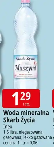 E.Leclerc Woda niegazowana Muszyna Skarb Życia oferta