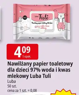 E.Leclerc Papier toaletowy nawilżany czerwony Luba Tuli oferta