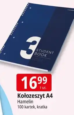 E.Leclerc Kołozeszyt a4/100 kartek Hamelin oferta