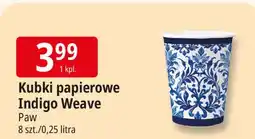 E.Leclerc Kubki papierowe indigo weave 250 ml Paw oferta