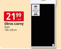 E.Leclerc Obrus czarny 138 x 220 cm Duni oferta