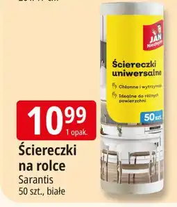 E.Leclerc Ściereczki na rolce białe Jan Niezbędny oferta