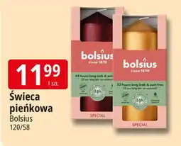 E.Leclerc Świeca pieńkowa 120/58 mm Bolsius oferta